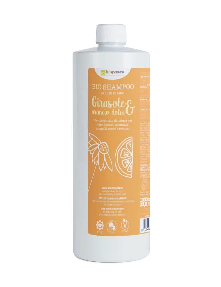 laSaponaria Shampoo mit Sonnenblume und Süßorange BIO 30 ml
