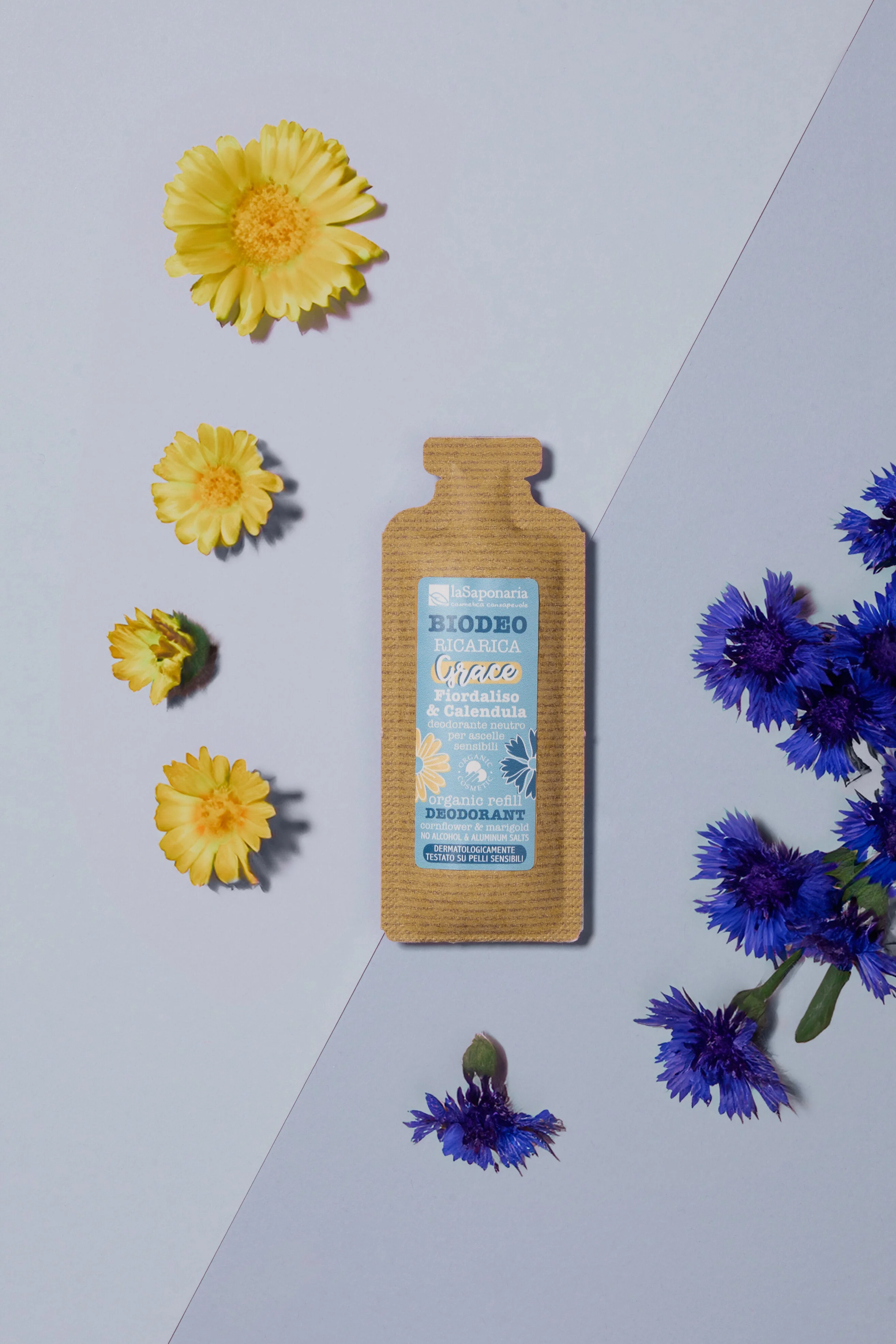 laSaponaria Nachfüllung für das Roll-on-Deodorant Grace - BIO, duftfrei (40 ml) - für empfindliche Haut
