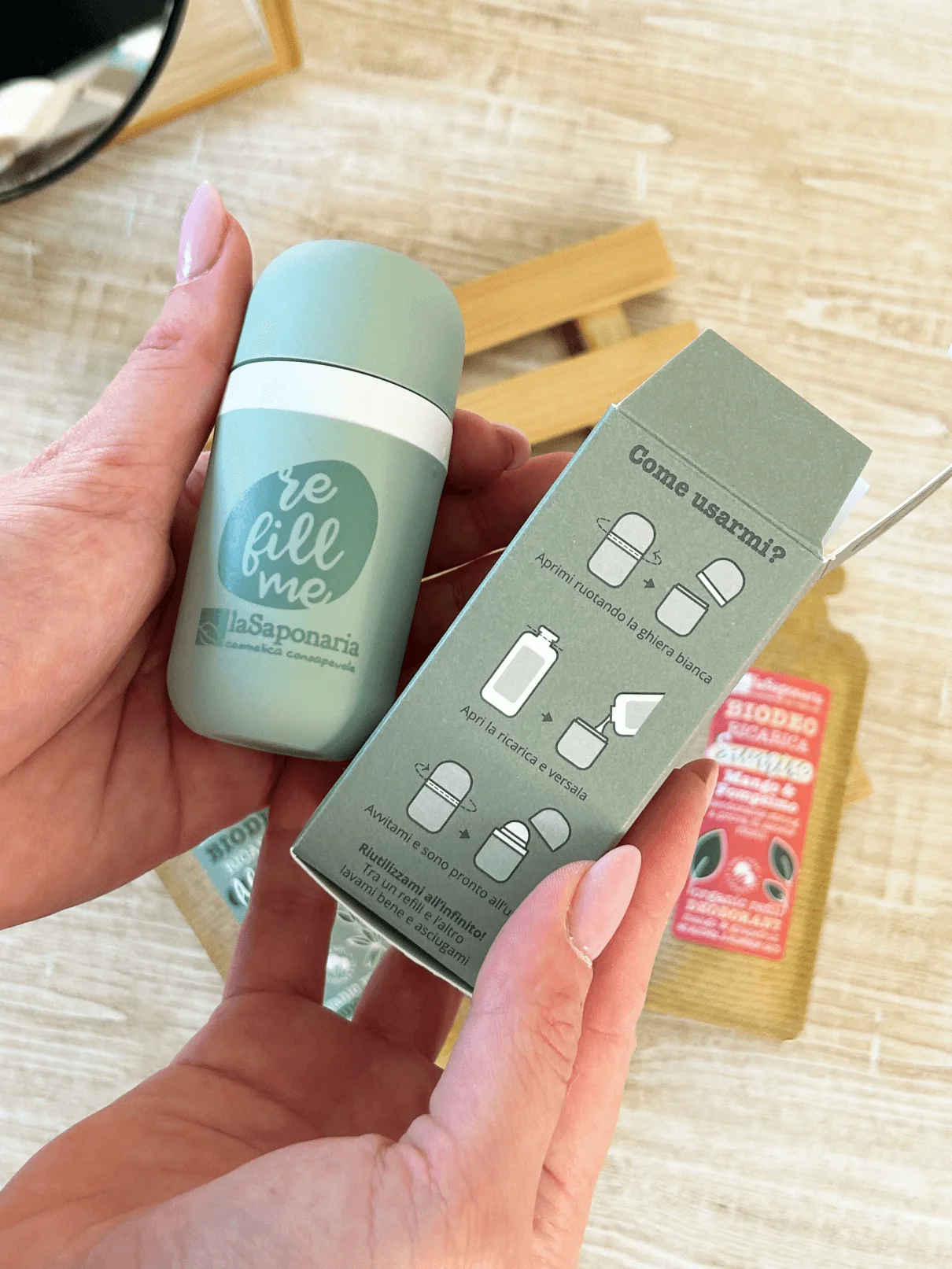 laSaponaria Nachfüllung für das Roll-on-Deodorant Grace - BIO, duftfrei (40 ml) - für empfindliche Haut