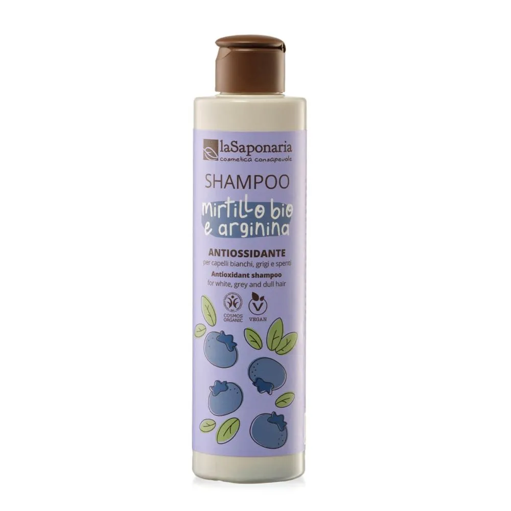 laSaponaria Antioxidatives Shampoo für graues Haar mit BIO Heidelbeere und Arginin 200 ml