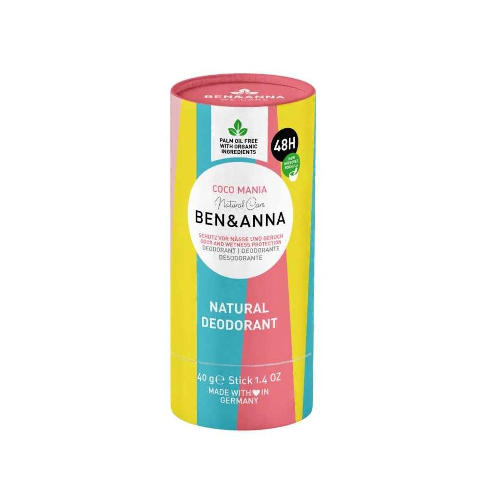 Ben & Anna Festes Deodorant (40 g) - Kokosnuss