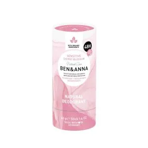 Ben & Anna Sensitive Solid Deodorant (40 g) - Cherry Blossom - ohne Backpulver