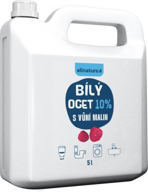 Allnature Weißer Essig 10% mit Himbeeraroma 5000 ml