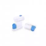 Lamazuna Biokunststoff-Zahnbürste mit austauschbarem Kopf, mittelhart, blau