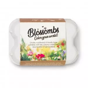 Blossombs Samenbomben - Ei-Geschenkbox (6 Stück) - originelles und praktisches Geschenk