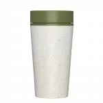 Circular Cup (340 ml) - creme/grün - aus Einweg-Pappbechern