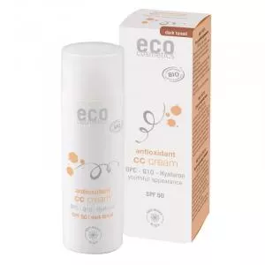 Eco Cosmetics CC Creme SPF 30 BIO - dunkel (50 ml) - umfassende Pflege für Ihre Haut