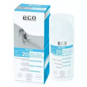 Eco Cosmetics Neutrales Sonnenschutzmittel ohne Parfüm SPF 20 BIO (100ml)