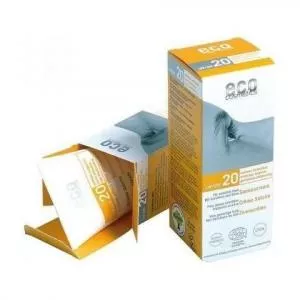 Eco Cosmetics Sonnenschutzmittel SPF 20 BIO (75 ml) - 100% natürlich, mit mineralischen Filtern