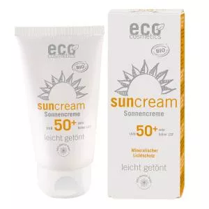 Eco Cosmetics Sonnenschutzmittel SPF 50 BIO (75 ml) - leicht getönt