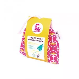Lamazuna Hygienische Menstruationstasse, Größe 1, rosa Etui