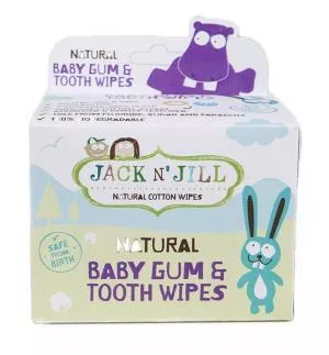 Jack n Jill Kinder-Feuchttücher für Zahnfleisch und Zähne (25 Stück)