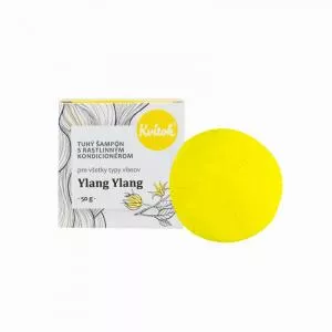 Kvitok Steifes Shampoo mit Spülung für leichtes Haar Ylang Ylang XXL (50 g) - schäumt schön
