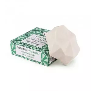 Lamazuna Feste Rasierseife - Grüner Tee und Zitrone (55 g) - für Damen und Herren