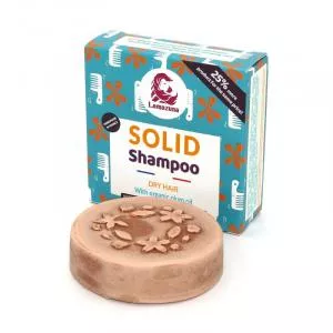 Lamazuna Festes Shampoo für trockenes Haar - Pflaumenöl (70 g)