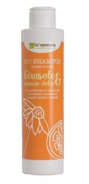 laSaponaria Shampoo mit Sonnenblumen und süßen Orangen BIO (200 ml)