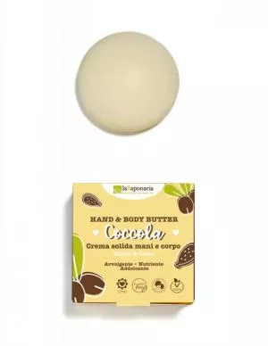 laSaponaria Coccola Solid Hand and Body Butter (80 ml) - verwöhnend und pflegend