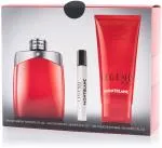 Montblanc Legend Red EDP 100 ml + EDP MINI 7,5 ml + SG für Körper und Haare 100 ml M