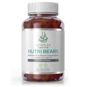 Nutri Bears - Gummibärchen, Multivitaminpräparat für Kinder, Erdbeere 90 Stk.