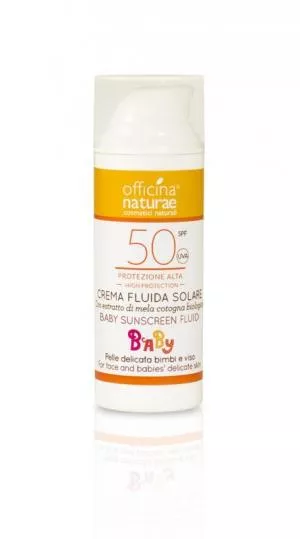 Officina Naturae Unparfümiertes Sonnenschutzmittel für Kinder SPF 50 BIO (50 ml)