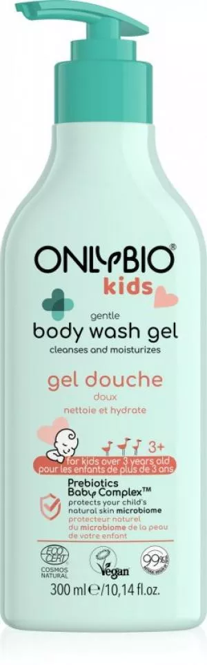 OnlyBio Sanftes Waschgel für Kinder ab 3 Jahren (300 ml) - mit zartem Duft