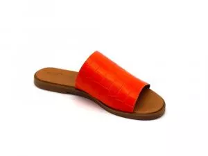 Perky Orange Croco Urban Sandal