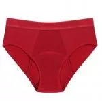 Pinke Welle Menstruationshöschen Bikini Rot - Medium - 100 Tage Umtauschrecht und leichte Menstruation (M)