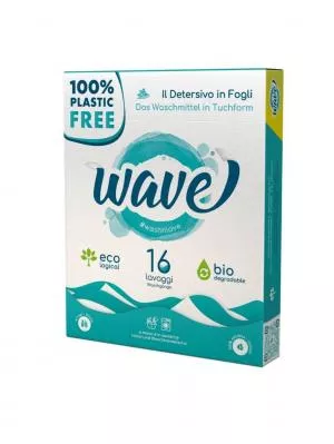 Wave Klassische Waschstrips mit zartem Duft für 16 Waschgänge