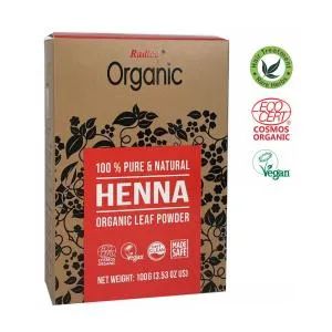 Radico Henna BIO (100 g) - für Gesundheit, Glanz und Stärke