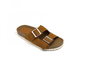 Slide Fivela Baixo Nobuk Camel