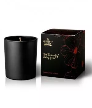 The Greatest Candle in the World Duftkerze in schwarzem Glas (170 g) - Darjeeling Blume