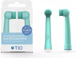 TIO Ersatzkopf für el. zahnbürste (2 stück) - eis/koralle - kompatibel mit oral-b zahnbürstenmodellen