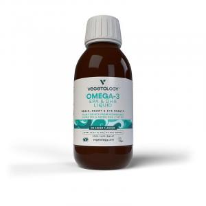 Vegetology Opti-3, Omega-3 EPA und DHA mit Vitamin D3, flüssig 150 ml, geschmacksneutral