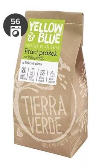 Tierra Verde Waschpulver für weiße Wäsche und Stoffwindeln - INNOVATION (Papiertüte 850 g)
