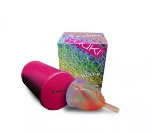 Yuuki Rainbow Menstruationstasse - Small Soft - inkl. Sterilisationsbecher