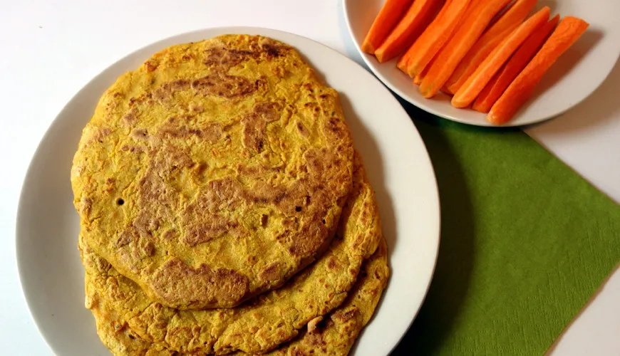 Probieren Sie einfache Kichererbsenpfannkuchen voller Proteine aus