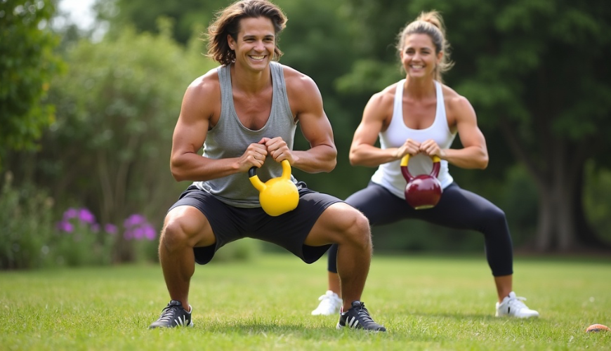 Der Goblet-Squat ist eine Übung, die Ihre Squat-Technik verbessert, selbst wenn Sie zu Hause trainie
