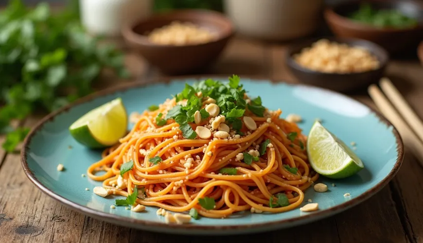 Wie man ein authentisches Pad Thai Rezept auch mit gewöhnlichen Zutaten zubereitet
