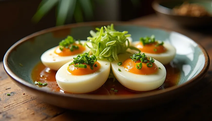 Wie man chinesische eingelegte Eier in unkonventionellen Gerichten genießt