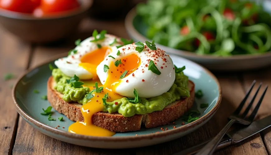 Wie man Avocado-Toast mit Ei genießt und das Frühstück bereichert