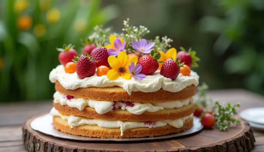 Ein Naked Cake mit Früchten ist eine großartige Wahl für jeden Anlass.