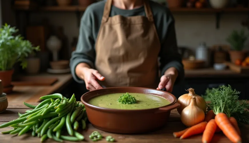 Bohnenschoten-Suppe und ihre Vorteile für Gesundheit und Einsparungen