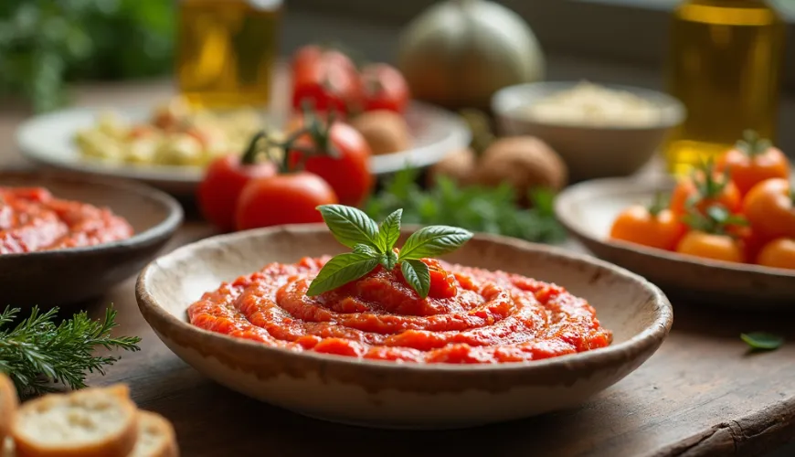 Frische Aromen des Tomatenaufstrichs, die Sie lieben werden