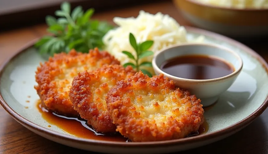 Tonkatsu-Zubereitung zu Hause einfach und lecker