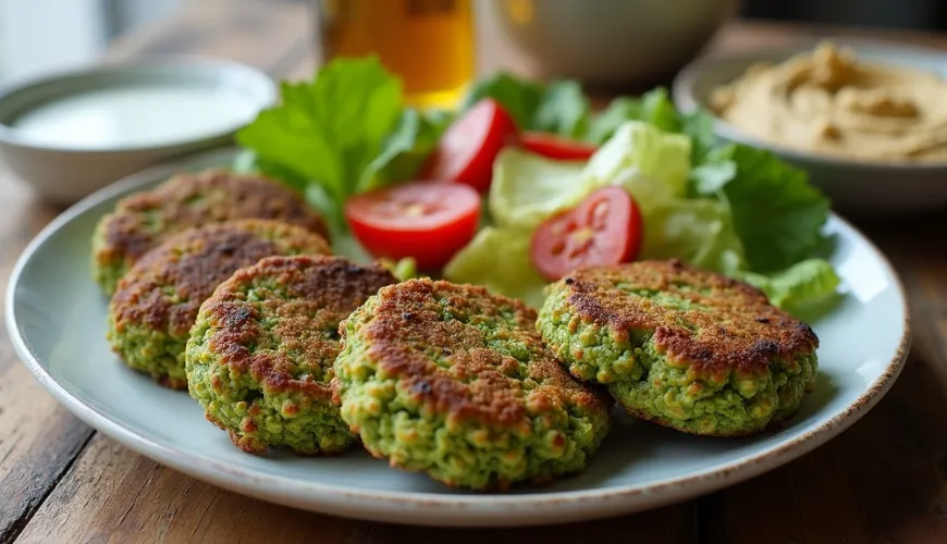Gesunde Brokkoli-Puffer aus dem Ofen werden der ganzen Familie gefallen