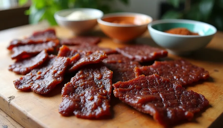 Gesundes hausgemachtes Jerky-Rezept für Abenteurer in der Küche