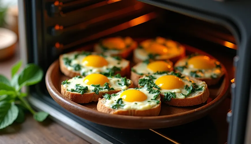 Holen Sie sich Inspiration für ein neues Rezept für leckeres Brot im Ei