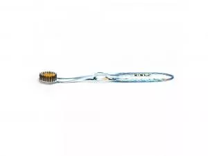 Nano-b Zahnbürste mit Gold und Aktivkohle blau - medium